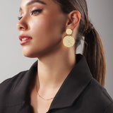 Aretes Colgantes de Acero Mandala