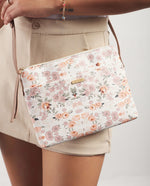 Crossbody Blanco Floreado