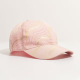 Gorro con Visera Rosa Print Dorado