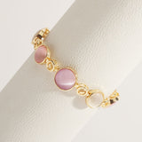 Pulsera Dijes Multicolor Rosa