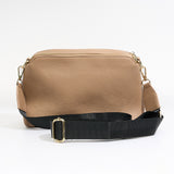 Crossbody Beige Cierre Dorado