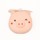 Mini Espejo y Ventilador Piggy Glow