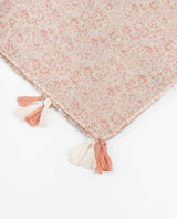 Pashmina Beige con Flecos Coral