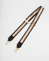 Strap a rayas beige y negro