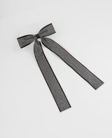 Gancho lazo negro con brillos