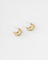 Aretes argollas doble en acero inoxidable