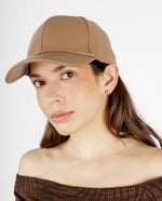 Gorra marrón efecto cuero – miniatura 3