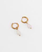 Aretes de Acero Bañado en Oro