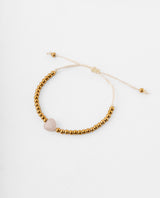 Pulsera de Acero Bañado en Oro Corazón