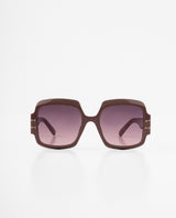 Lentes oversized cuadrados púrpura