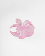 Gancho flor rosada efecto tornasol