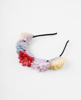 Vincha multicolor con flores