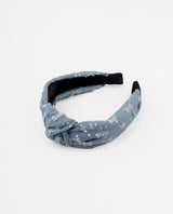 Vincha denim con brillos