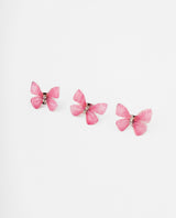 Set de ganchos mariposa rosa