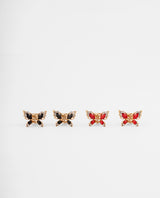 Ganchos mariposa dorados