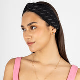 Vincha negra con brillo