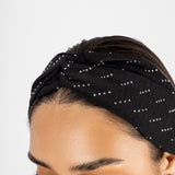 Vincha negra con brillo