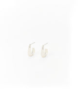 Aretes argolla plateados
