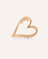 Gancho de corazón dorado