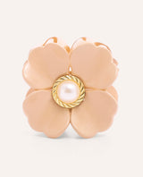 Gancho flor beige