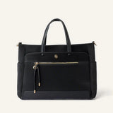 Cartera estructurada nylon negro