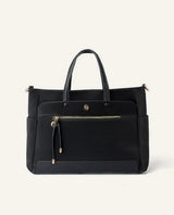 Cartera estructurada nylon negro