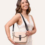 Cartera Crossbody Moda Beige