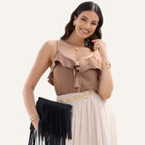 Cartera Moda Flecos
