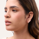 Arete moda mariposa rosado