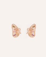 Arete moda mariposa dorado