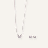 Set Collar + Arete Glow Mariposa