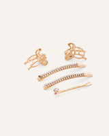 Set Ganchos Esenciales Dorado