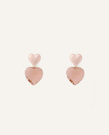 Aretes Moda Heart Dorado