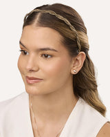 Vincha Essential Trenzas Dorado