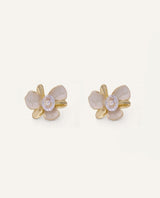 Aretes Moda Pegado Bloom Dorado