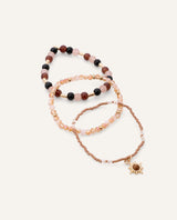Set Pulseras Moda Regulables Crystal Sun