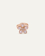Anillo Regulable Moda Flor Dorado