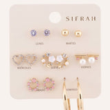 Set Aretes Moda Dorado