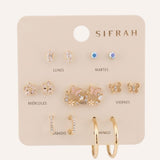 Set Aretes Moda Essentials Dorado