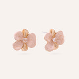 Aretes de Acero Moda Bloom Dorado