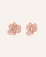 Aretes de Acero Moda Bloom Dorado