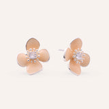 Aretes Moda Flower Dorado
