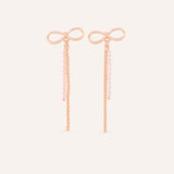 Aretes Moda Line Lazo Dorado