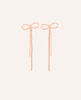 Aretes Moda Line Lazo Dorado