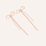 Aretes Moda Line Lazo Dorado
