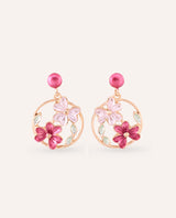 Aretes Moda Pink Dorado