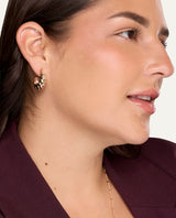 Aretes Argollas Moda Dorado