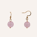 Aretes Acero Inoxidable Bañado en Oro Pink Dorado