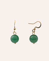 Aretes Acero Inoxidable Bañado en Oro Verde