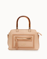 Cartera de Mano Estructurada PU Moda Beige